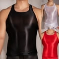 thumbnail image 6 of Ana Men Oil Glossy Sleeveless Tank Top Vest Gym Sport Bodybuilding Yoga Crop Top, 6 of 9