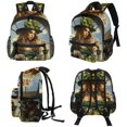 thumbnail image 4 of Saint Patrick's Day Large Capacity Backpack with Adjustable Shoulder Strap, Printed Design, Lightweight , Shoulder Backpack Book Bag, Small Backpack Purses for Teens, 4 of 6