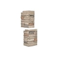 thumbnail image 2 of WallWell Desert Yellow 3D Faux Stone Corner Panels, Waterproof High-Density Polyurethane Siding Accessory, 24.88 in. High x 15.63 in. Return, 6-Piece Set, 2 of 4