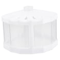 thumbnail image 4 of FESTFENDS Aquarium Bowl White Small Fish Tanks Plastic Storage Garden 1Pack, 4 of 8