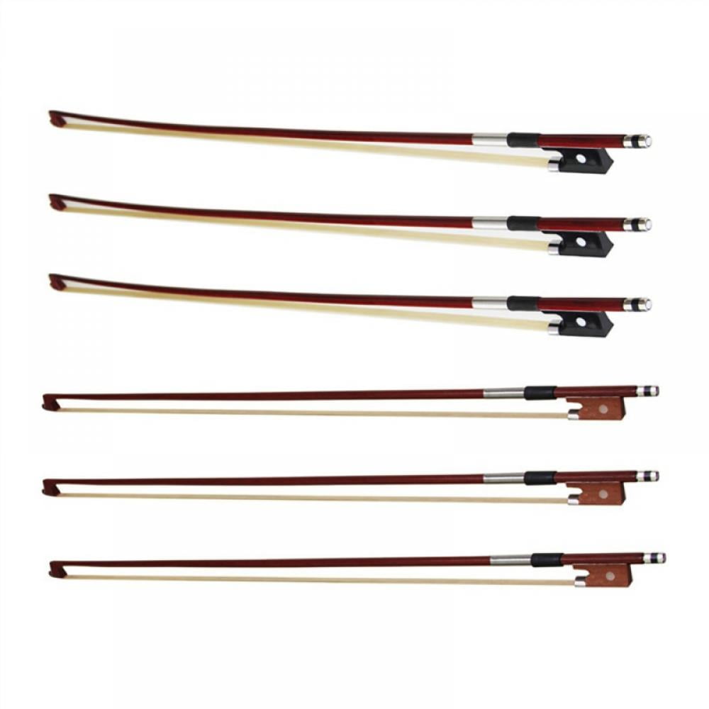 Baoblaze White Violin Bow 4/4 Size Horsehair Faddle Bow for Great Performance 