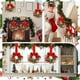 thumbnail image 2 of Mini Coronas Navideñas para Ventanas con Lazos de Cinta y Bayas Rojas | Decoración Festiva para Ventanas y Puertas | Fáciles de Colgar | 1 Unidad, 2 of 5