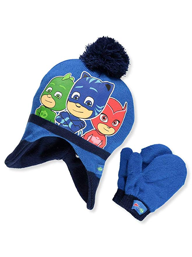 PJ Masks Beanie Cap PJ Mask Heroes Dark Blue w/Mittens Hat 358812