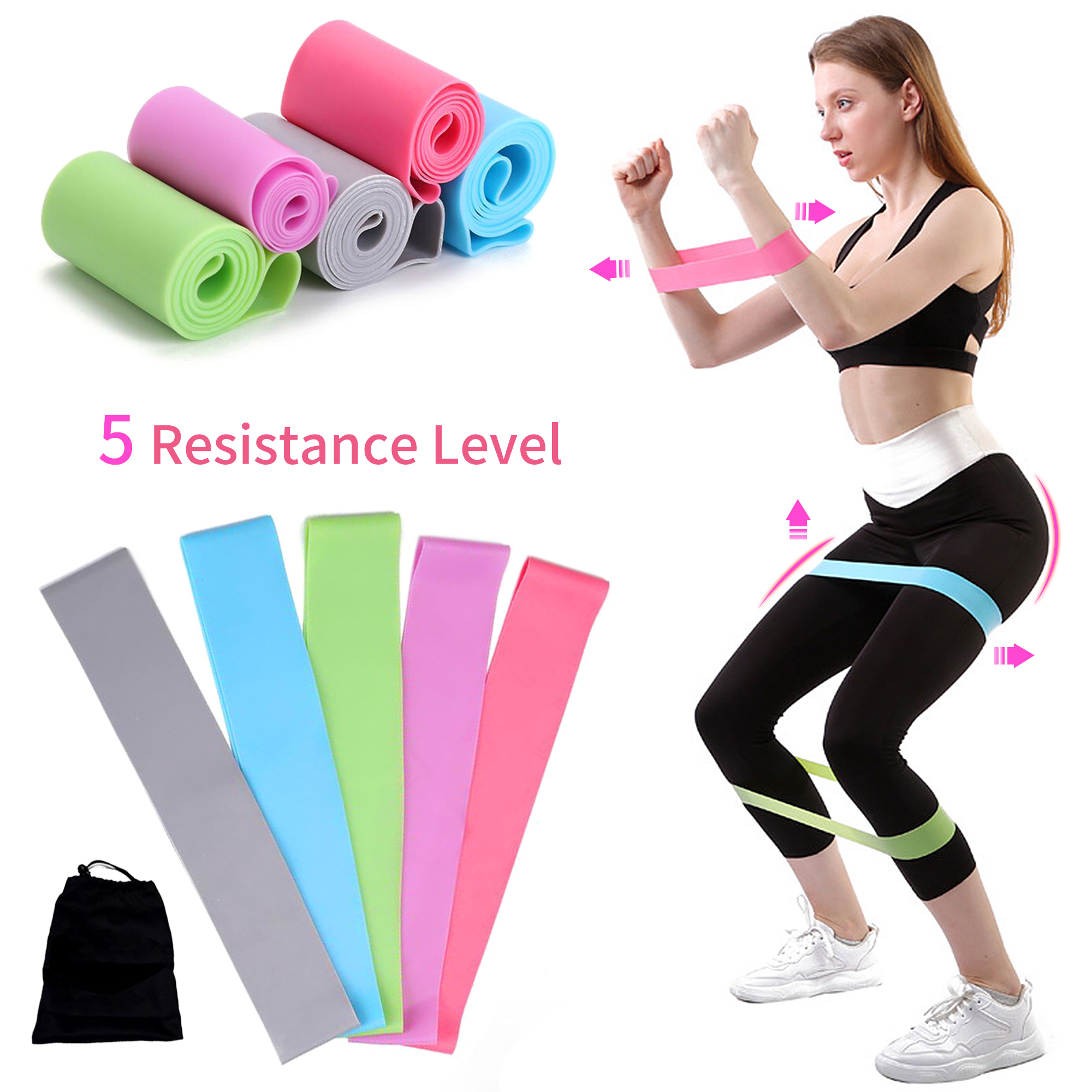 Details about  / Resistance Loop Bands Crossfit Strength Fitness Exercise Yoga Workout Pull Up