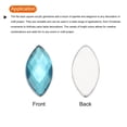 thumbnail image 4 of Uxcell Acrylic Horse Eye Gems Flat Back Artificial Rhinestones for DIY Crafts Bead Wedding Party Cyan 6x12mm, 4 of 7