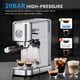 thumbnail image 2 of Cafetera Espresso XIXUBX 20Bar con Espumador de Leche 1.2L Plateada, 2 of 8