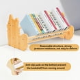 thumbnail image 4 of RETON Cute Dog Funny Wooden Bookends,Desktop Bookshelf, Portable Wooden Artist Desktop , Solid Wood Book Stands for Office Home, 4 of 7