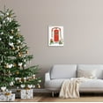 thumbnail image 2 of Stupell Industries Red Jolly Christmas Doorway Graphic Art Gray Framed Art Print Wall Art, Design by Victoria Barnes, 2 of 7