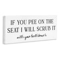 thumbnail image 2 of Stupell Industries Cottage Pee On The Seat Humor Canvas Art, 48 x 20, by Lettered and Lined, 2 of 8