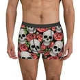 thumbnail image 4 of Wukai Skull and Roses Print Men’s Underwear Breathable Boxer Briefs,&nbsp;Moisture Wicking & Breathable-Medium, 4 of 7