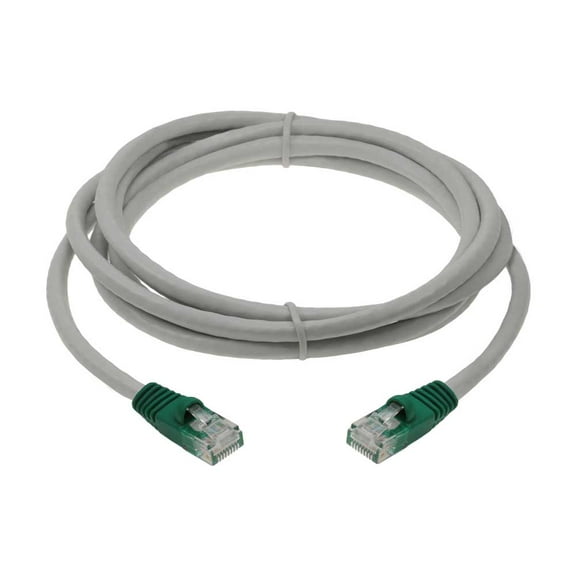 SF Cable Cat6 UTP Ethernet Crossover Cable, 50 feet - Gray/Green