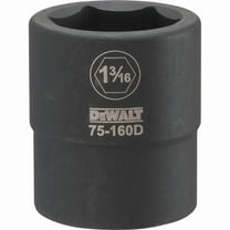 DEWALT 3/4" Drive Impact Socket 6 PT 1 3/16