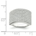 thumbnail image 2 of Sterling Silver Polished Cubic Zirconia Ring - Size 6, 2 of 2