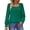 D Blackish Green, variant on UVN Blouses for Women Square Neck Long Sleeve Shirts Dressy Casual Tunic Tops