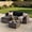 Brown Rattan/Medium Grey, variant on Patio Furniture Set - All-Weather -5 Piece Outdoor Patio Conversation Couch Sets, Modular Wicker Rattan Sectional Sofa for Garden, Patio, Poolside, Backyard, Balcony, Porch,Khaki