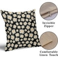 thumbnail image 3 of GZHJMY Black White Daisy Pillow Covers - Floral Daisies Throw Pillow Cases Linen 20x20 Inch Wildflowers Blossom Pillowcases Set of 2 Spring Summer Plants Cushion Covers for Home Couch Bedroom Outdoor, 3 of 7