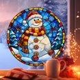 thumbnail image 2 of EUDIDV Nativity Ornament Christmas Circular Sticker Snowman Santa Claus Tree Window Sticker Decorative Sticker Xmas Decor Items, 2 of 4
