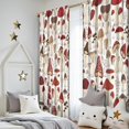 thumbnail image 5 of Blackout Kids Curtains,Red Mushroom Plant White Pattern Childrens Insulated Curtains Set Of 2,Bedroom Essentials,Toddler Room Decor 52"x84", 5 of 5