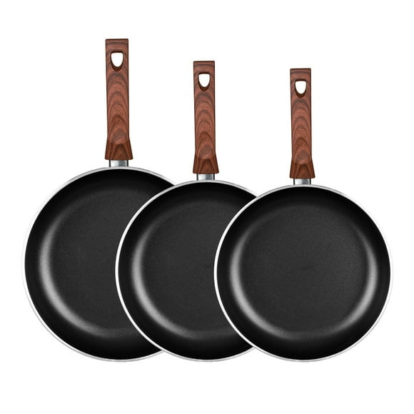 Juego de Sartenes Vasconia 3 Piezas de Aluminio negro