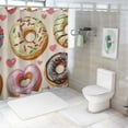 thumbnail image 7 of BCIIG Hearts Bathroom Decoration Set, Colorful Luxury Polyester Cloth Shower Curtain with Hooks, Waterproof Home Bathtubs Curtain Set, Vibrant HD Print, Easy Installation 60"x72, 7 of 7