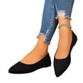 thumbnail image 5 of hoksml Women's Pointed Toe Flat Shoes, Classic Slip-On Ballet Flats for Work Casual Daily Wear, Multiple Colors Available, 5 of 9