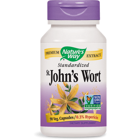 Nature's Way St. John?s Wort Standardized Non-GMO Project Verified, Tru-ID? Certified, 90 (Best Way To Cool Wort)