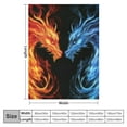 thumbnail image 4 of ONETECH Flame Dragon Throw Blankets Super Soft Warm Fuzzy Plush Blanket Cozy Luxury Bed Blankets All Season for Couch/Sofa/Gift, 4 of 6