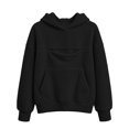 thumbnail image 6 of Splozh Cute Hoodies for Girls Solid Color Casual Girls Fashion Long Sleeve Hooded Sweatshirt Fall Winter Pullovers Hoodie Girls,Black,7-8 Years, 6 of 6