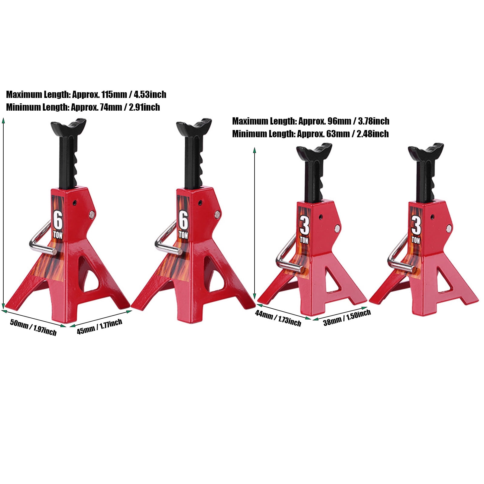 Mavis Laven Mini 6 Ton 3 Ton Simulation Jack Stands RC Crawler Car Toy Accessories