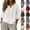 #01 White, variant on Cotton Linen Shirts for Women Trendy Retro Embroidered 3/4 Sleeve Boho Blouse Dressy Casual Bohemian Tops Loose Tunics ,3XL,#01 Beige