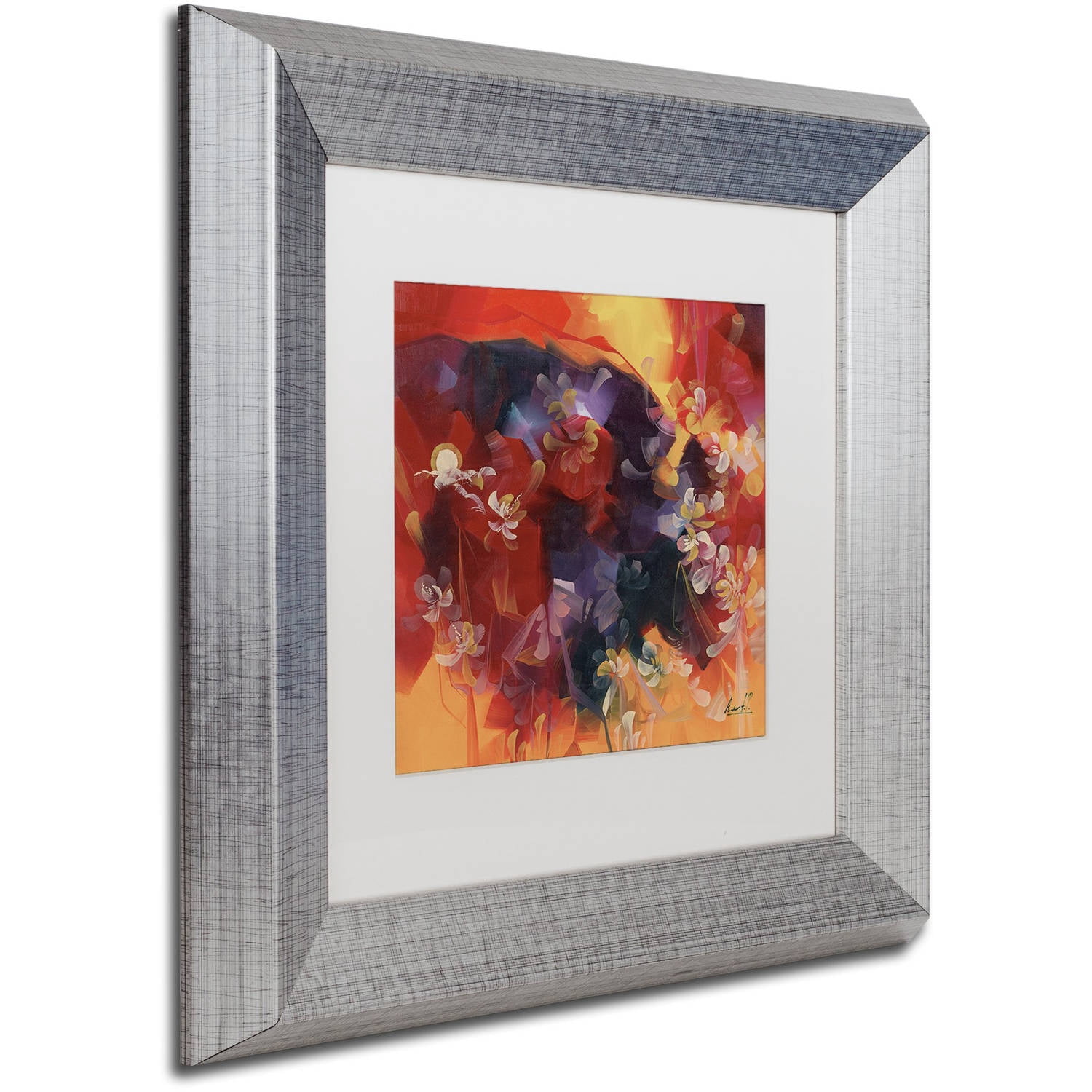 Trademark Fine Art "Hot Nights" Canvas Art by Masters Fine Art, White Matte, Silver Frame