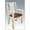 thumbnail image 3 of Montana Woodworks MWCASCNVWILD Montana Collection Captains Chair Lacquered Upholstered Seat Wildlife, 3 of 5