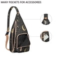 thumbnail image 2 of Celestial Witchy Shoulder Bag - Astrology-Inspired Design, Gothic Sling Bag for Men, Durable & Tactical, 2 of 4