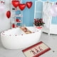 thumbnail image 5 of Alfombrilla antideslizante para cocina | Alfombra absorbente con diseño de corazón | Alfombra lavable de microfibra para baño | Alfombra decorativa de 40x60 cm para tocador, ducha y dormitorio, 5 of 6