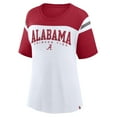 thumbnail image 2 of Women's Fanatics White Alabama Crimson Tide Color-Block Fundamental Winning T-Shirt, 2 of 3