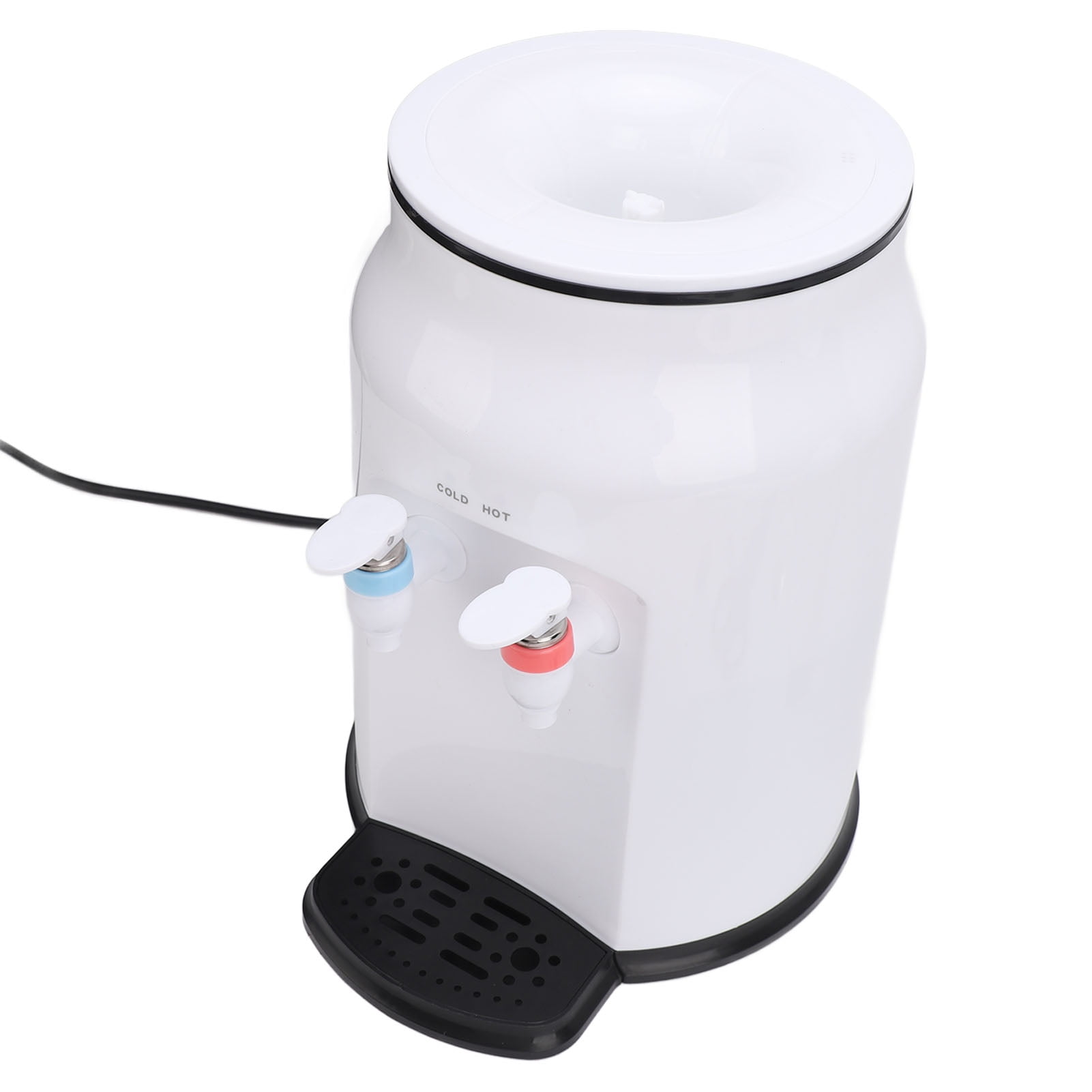 NFTIGB Hot and Cold Water Dispenser, Top Loading Countertop Water Cooler for Home Office, 14.17 x 9.84 x 9.84 inches / 36 x 25 x 25 cm, White
