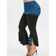 thumbnail image 1 of Cráneo de Halloween Imprimir volantes del tamaño extra grande Pantalones acampanados Rosegal Pantalones de talla grande, 1 of 5