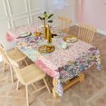 thumbnail image 6 of Pioneer Flower Floral Print Pattern Rectangle Tablecloth 60"x120",Waterproof Polyester Rectangle Table Cloth, Wipeable Spillproof Polyester Tablecloth for Dining, Camping, Indoor and Outdoor, 6 of 6