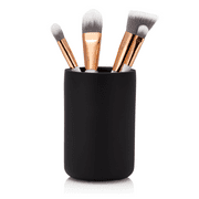 Essentra Home Matte Black Bathroom Tumbler Cup for Vanity Countertops, Also Great As Pencil Pen Holder and Makeup Brush Holder.