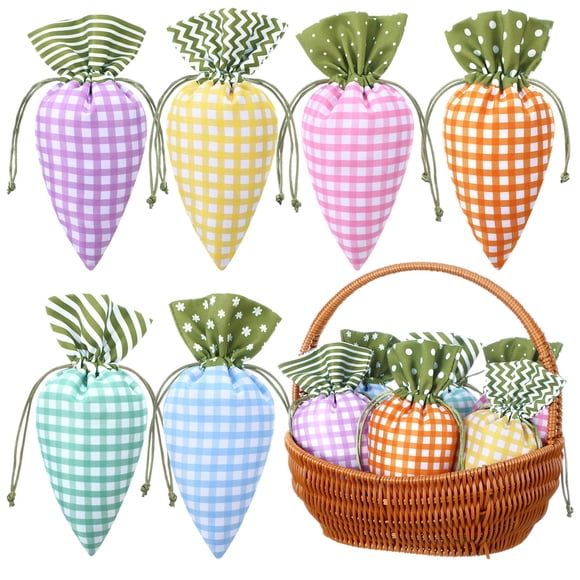 Bolsas de regalo SilTriangle con forma de zanahoria de Pascua, 24 unidades, para niños
