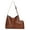 Brown, variant on Minsong Shoulder Bag for Women Large Crossbody Bags for Women Tote Bag Bucket Bag Leather Handbags and Purses 2 Pcs