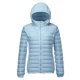 thumbnail image 4 of Parkas de manga larga para mujer, chaqueta de plumón con capucha, estilo coreano, corta, talla extra grande, chaqueta cálida de plumón blanca, abrigo para mujer, 4 of 9
