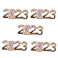 thumbnail image 3 of dianhelloya Nail Art Supplies 5Pcs Rabbit Nail Decors Shining Paste Easily Three-dimensional DIY Zircon 2023 Bunny Year Bow Pendant Nail Charms for Girl (E), 3 of 8