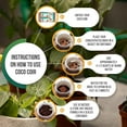 thumbnail image 2 of Compressed Coco Coir Bricks, 5 Count, Natural Seed Starter with Low EC and pH Balance, Enhance Root Growth in Herbs, Flowers, and House Plants, Organic with High Expansion - by Vivlly, 2 of 9