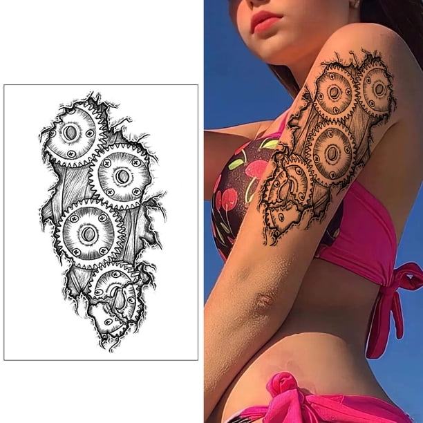 6pcs tatuajes pegatinas extraíble animal tatuaje temporal impermeable para hombres mujeres Sywqhk Libre de BPA