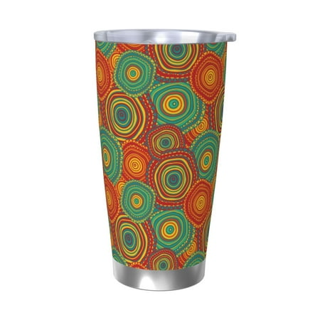 

Vsdgher Abstract Pattern 20 Oz Stainless Steel Vacuum Insulated Travel Mug Coffee Cup for Home Office Outdoor Works Great for Ice Drinks and Hot Beverage -Without Straw
