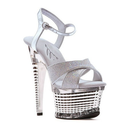 

649-DISCO 6 Crossed Strap Textured Shoe
