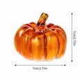 thumbnail image 2 of Halloween Pumpkin Decoration Glass Pumpkin Ornament Tabletop Seasonal Decor Harvest Party Centerpiece for Indoor Display, 2 of 5