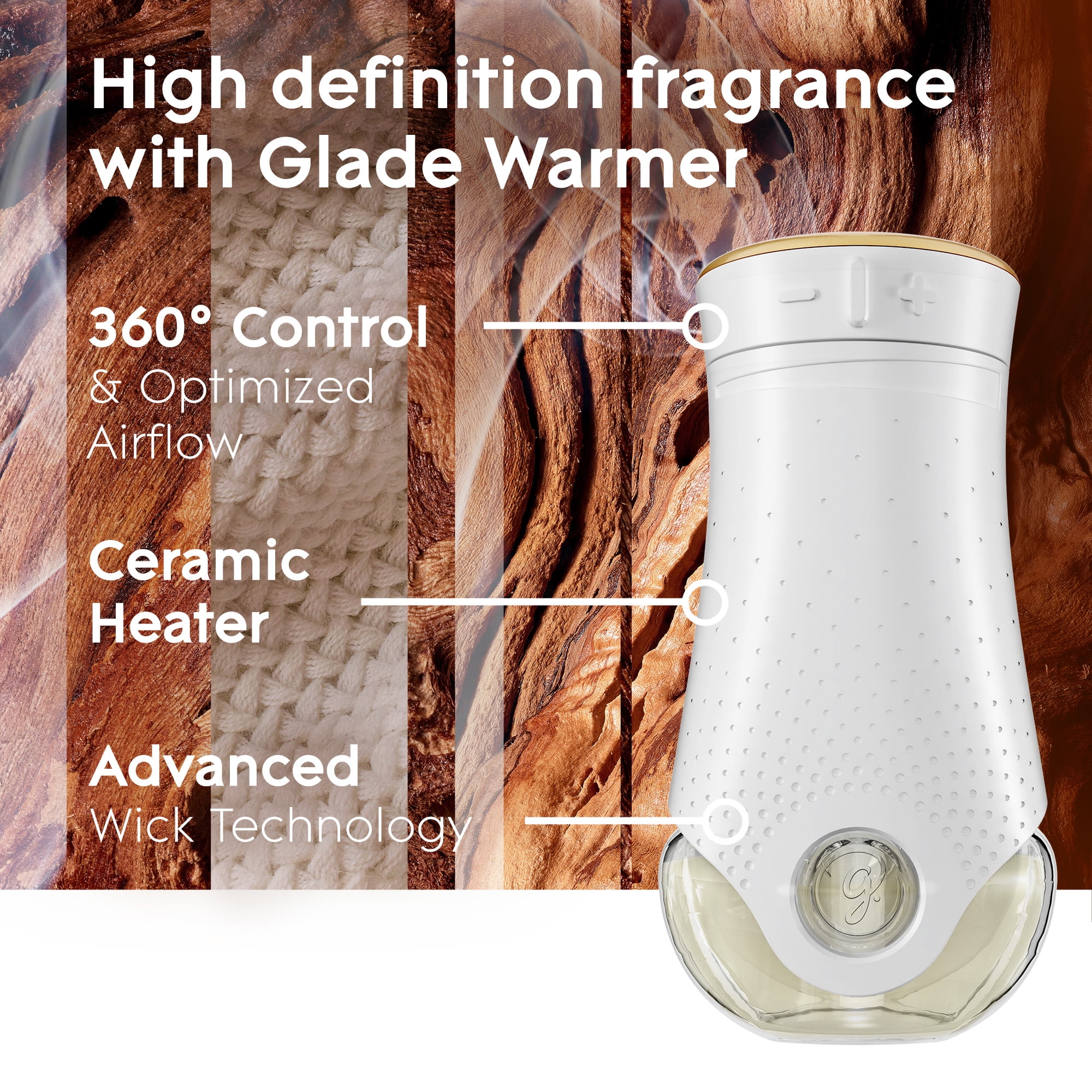 (5 pack) Glade PlugIns Air Freshener Refills, Cashmere Woods, Infused with Essential Oils, 0.67 oz, 7 Count