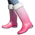thumbnail image 4 of Rain Boots Women Waterproof Non- Casual Shoes Long Rain Boots Wide Calf For Gardening Outdoor Work And Everyday Wear Rain Boots Pink, 4 of 5